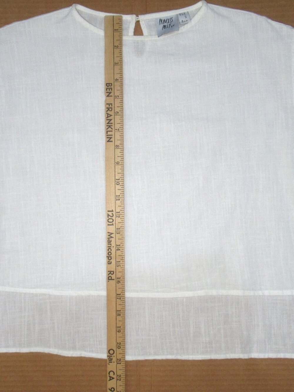 Princess Polly Oversized White Cotton Top | Size US 0 - Picture 4 of 11